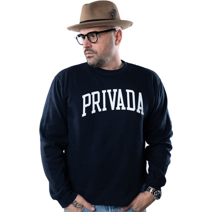 Privada Navy Fleece Crew